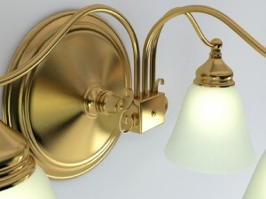 wall light fixture 3D 모델