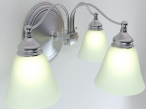 wall light fixture 3D 모델