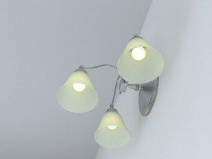 wall light fixture 3D 모델