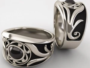 Gothic-Ring 3D Modell