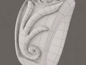 gothic ring 3D-Modell