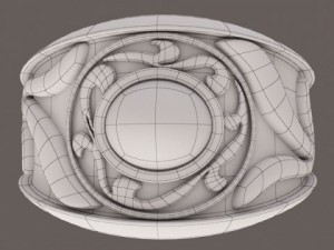 gothic ring 3D-Modell