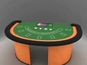 ブラックジャックテーブル 3Dモデル