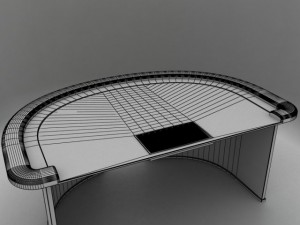 black jack table 3D-Modell