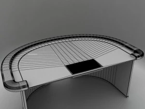 table de black jack Modèle 3D