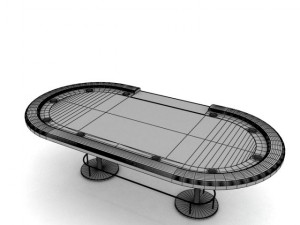 poker table 3D Model