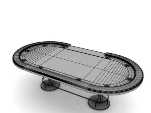 ポーカーテーブル 3Dモデル