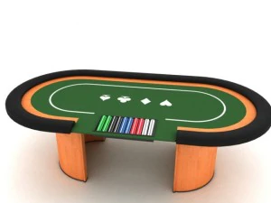 ポーカーテーブル 3Dモデル
