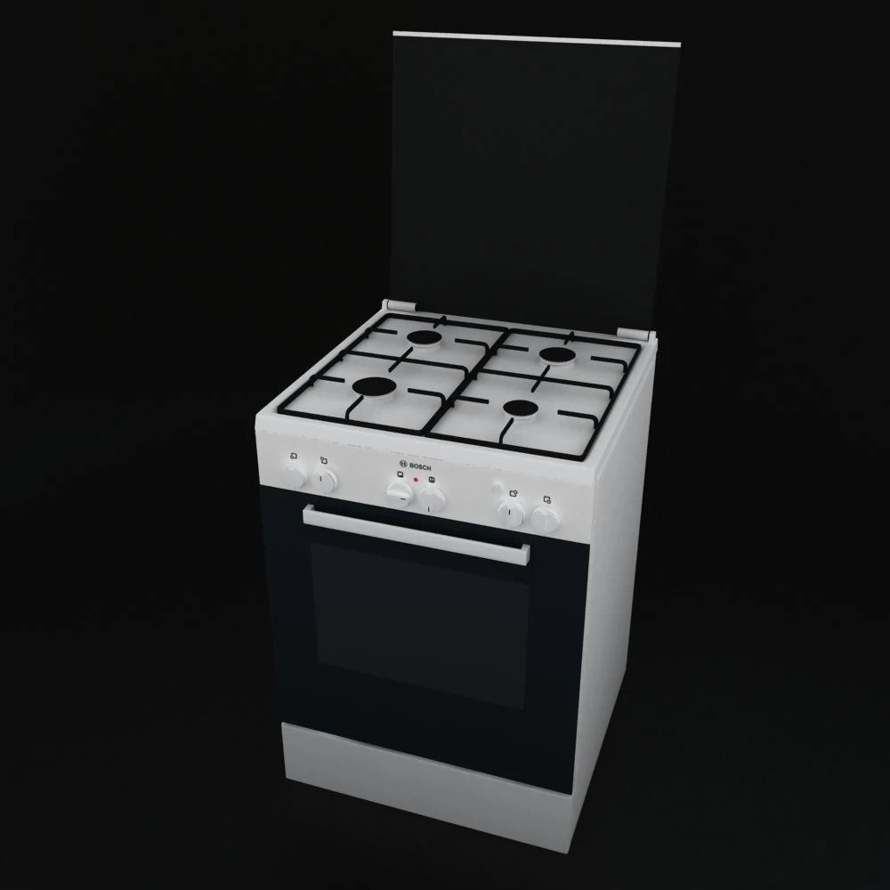 bosch gaz sobası 3D Model .c4d .max .obj .3ds .fbx .stl .blend