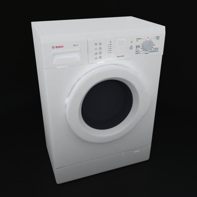 bosh wash machine Modelo 3D .c4d .max .obj .3ds .fbx .stl .blend 