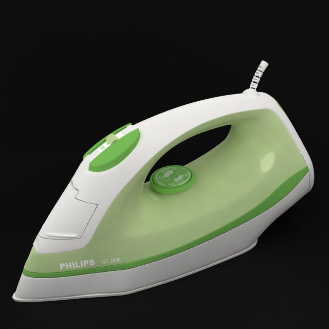 philips iron Modello 3D .c4d .max .obj .3ds .fbx .stl .blend 