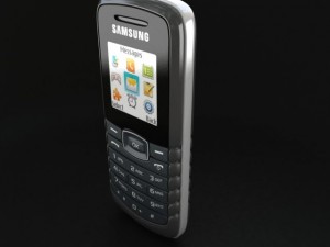 cell phone samsung e1081 3D Model