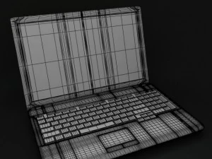 laptop samsung r528 3D Model