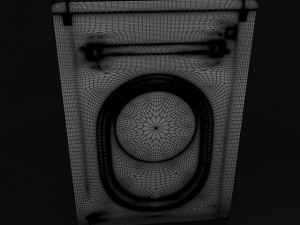 wash machine indesit wiun 82 3D Модель