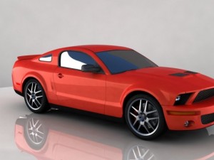 shelby gt 500 3D Model