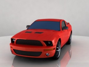 shelby gt 500 3D Model