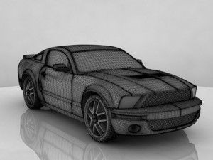 shelby gt 500 3D Model