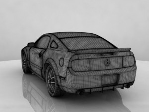 shelby gt 500 3D Model