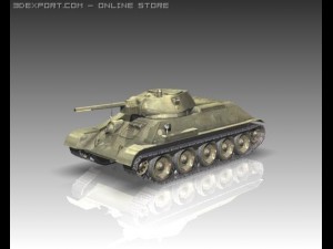 ww2 soviet tank t34 3D Model