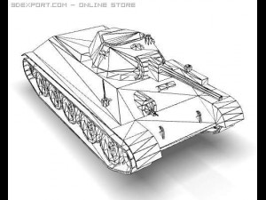 ww2 soviet tank t34 3D Model