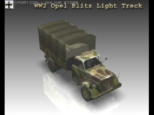 ww2 opel blitz light track Modèle 3D