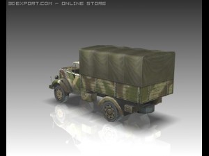 ww2 opel blitz light track Modèle 3D