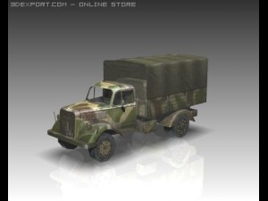 ww2 opel blitz light track Modèle 3D
