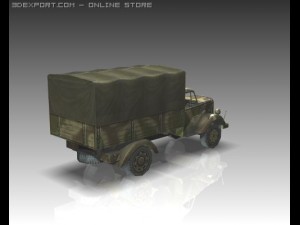 ww2 opel blitz light track Modèle 3D