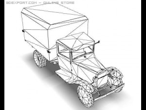 ww2 gaz aa soviet cargo truck Modelo 3D