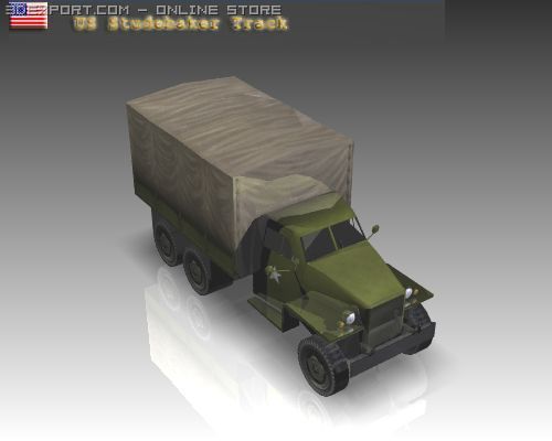 ww2 studebaker track 3D मॉडल .c4d .max .obj .3ds .fbx .stl .blend 