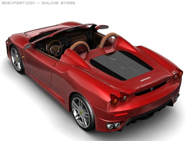 ferrari f430 spider 3D Model .c4d .max .obj .3ds .fbx .stl .blend 
