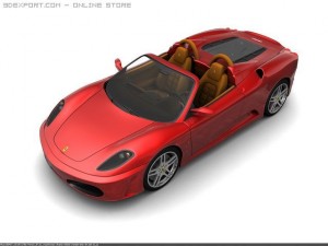 ferrari f430 spider 3D मॉडल