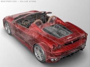 ferrari f430 spider 3D मॉडल