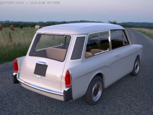 Autobianchi Bianchina Panoramica 3D Model