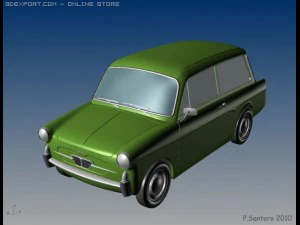 Autobianchi Bianchina Panoramica 3D Model