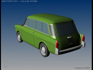 Autobianchi Bianchina Panoramica 3D 模型