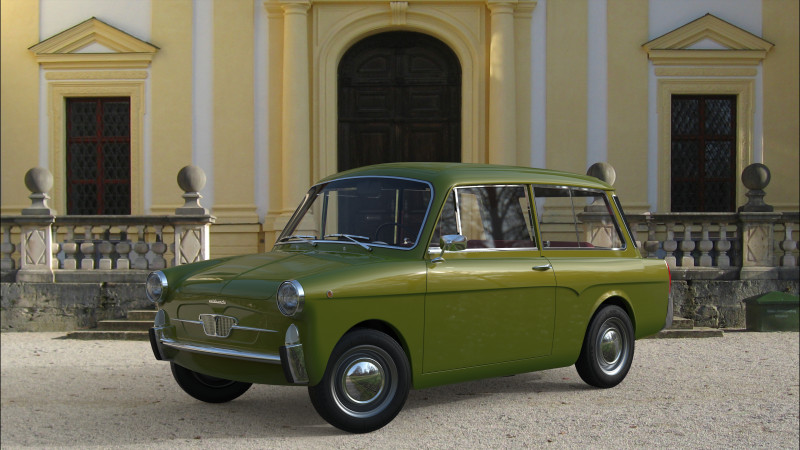 Autobianchi Bianchina Panoramica 3D 模型 .c4d .max .obj .3ds .fbx .stl .blend