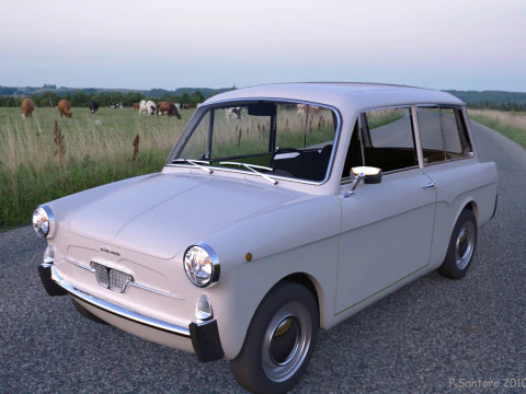 Autobianchi Bianchina Panoramica 3D Model