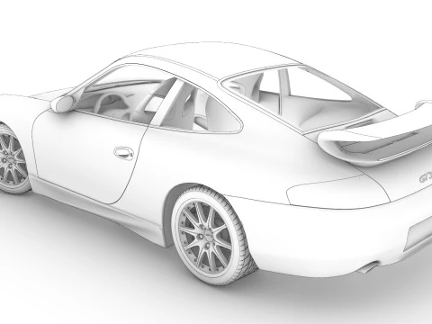 Porsche 911 996 GT3 3D Model