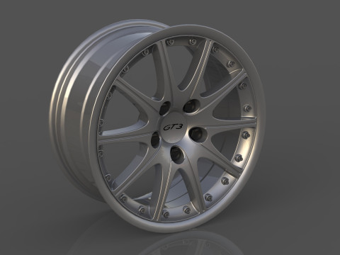 Wheels original Porsche 911 996 GT3 - couple front rear Model 3D