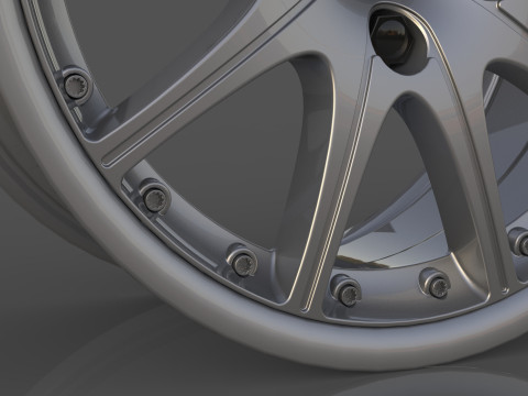 Wheels original Porsche 911 996 GT3 - couple front rear Model 3D