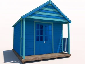 beach hut 3D Model