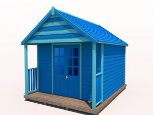 beach hut 3D-Modell