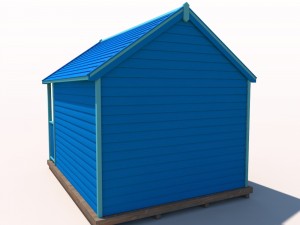 beach hut 3D-Modell