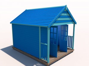 beach hut 3D-Modell