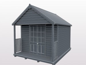 beach hut 3D-Modell