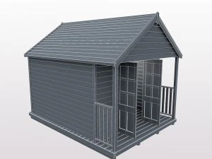 beach hut 3D Model