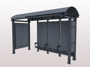 urban bus shelter 3D Model