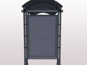 urban bus shelter 3D Model