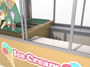 ice cream trailer 3D मॉडल